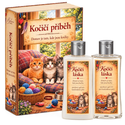 Dárková kosmetika - Kniha Kočičí příběh