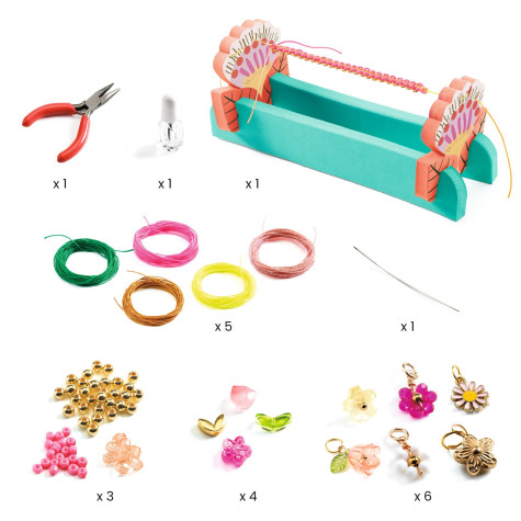 Djeco DIY Vyrob si sám Makramé náramky Pink ~ 2