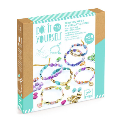 Djeco DIY Vyrob si sám Papírové korálky a náramky