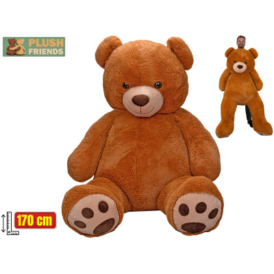 Mega plyšový medvěd hnědý Plush Friends 170 cm