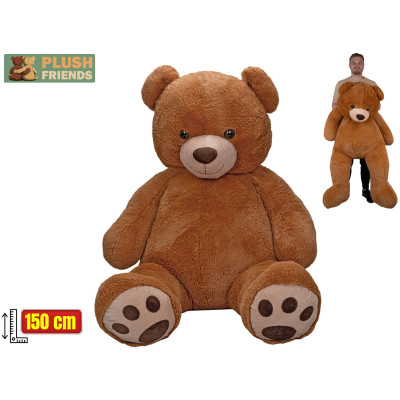 Mega plyšový medvěd hnědý Plush Friends 150 cm