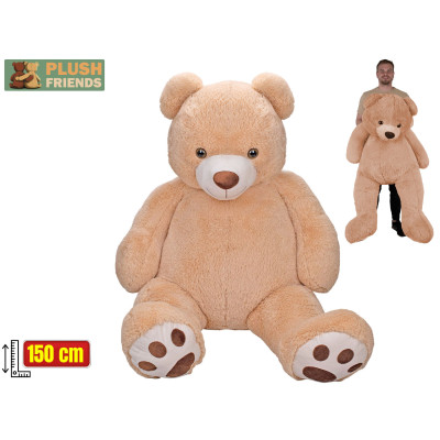 Mega plyšový medvěd béžový Plush Friends 150 cm