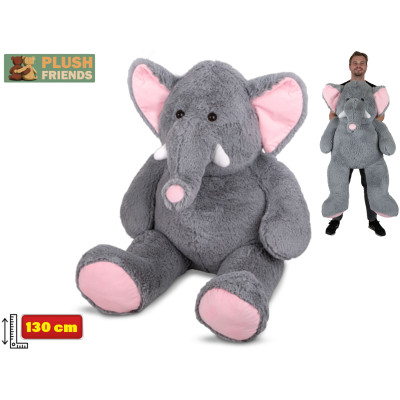 Mega plyšový slon šedý Plush Friends 130 cm
