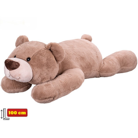 Mega plyšový medvěd ležící 100 cm ~ 2