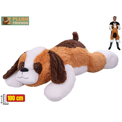 Mega plyšový bernardýn ležící 100 cm