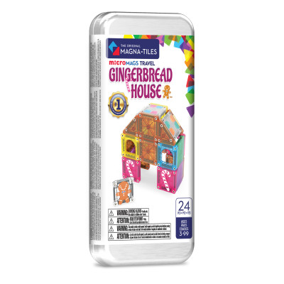 Magna-Tiles microMAGS Gingerbread House travel set 24 dílů