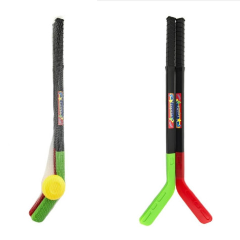 Hokejka 2ks s pukem plastová 70cm ~ 1