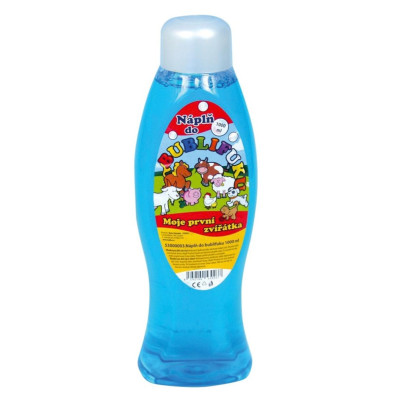 Teddies Náplň do bublifuku 1 litr Moje první zvířátka