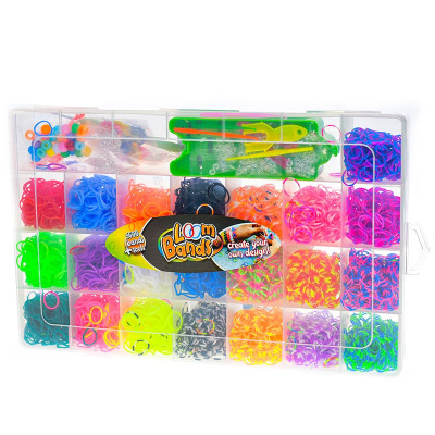 Sada pro pletení náramků z gumiček Loom Bands 5600ks v krabičce Toys&Trends