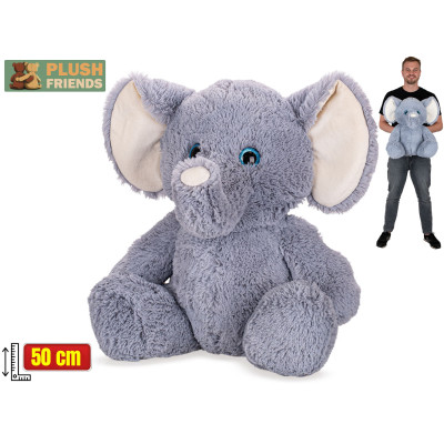 Plyšový Slon sedící 50 cm