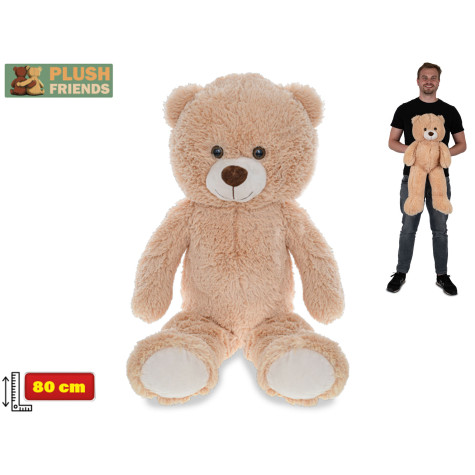 Plyšový Medvěd světle hnědý 80 cm ~ 1