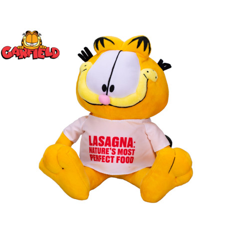 Plyšový Garfield sedící - Lasagna Nature’s most perfect food 24 cm ~ 1