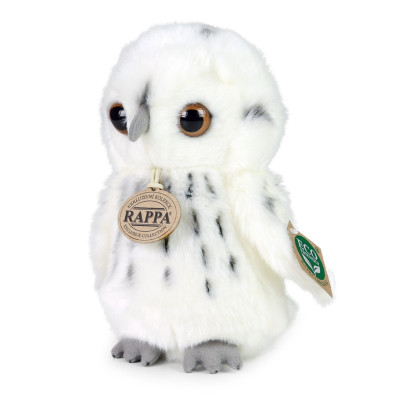 Rappa Plyšová sova bílá 18 cm ECO-FRIENDLY