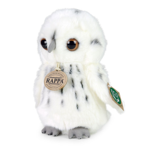 Rappa Plyšová sova bílá 18 cm ECO-FRIENDLY ~ 1