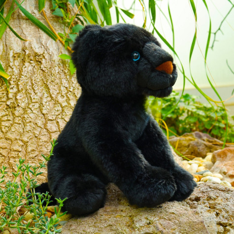 Rappa Plyšový černý panter sedící 23 cm ECO-FRIENDLY ~ 3