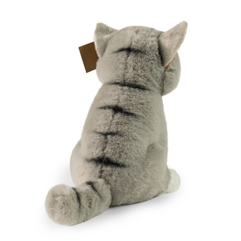 Rappa Plyšová kočka sedící šedá 23 cm SOFT ECO-FRIENDLY ~ 4