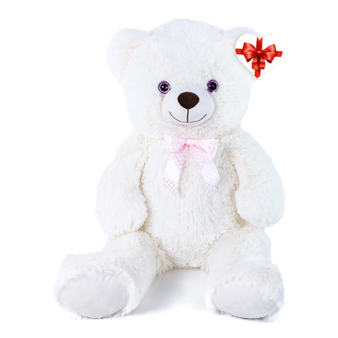 Rappa Plyšový medvěd Lily 78 cm krémově bílý s visačkou ~ 1