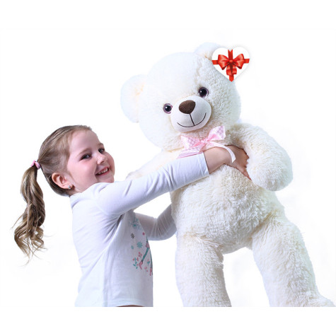 Rappa Plyšový medvěd Lily 78 cm krémově bílý s visačkou ~ 5