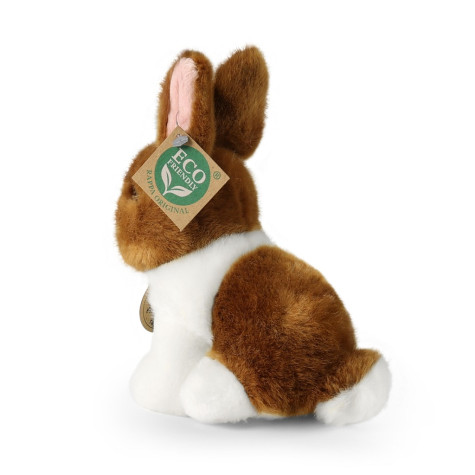 Rappa Plyšový králík bílo-hnědý sedící 16 cm ECO-FRIENDLY ~ 2