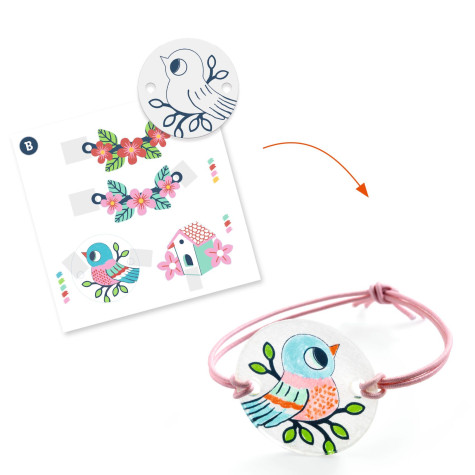 Djeco DIY Vyrob si sám Bižuterie Srneček a ptáček ~ 3