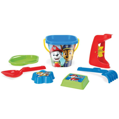 Wader Sada na písek 7ks plast Paw Patrol/Tlapková patrola v síťce 20x30x18cm