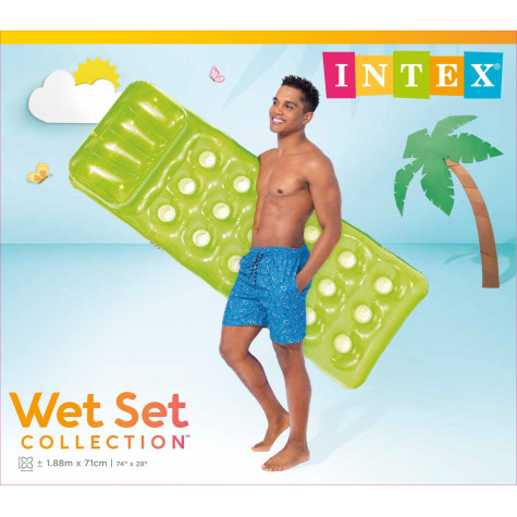 Intex 58890 Lehátko nafukovací matrace 188x71cm - zelené ~ 4