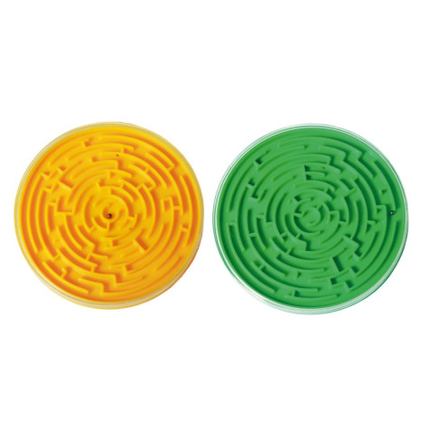Bludiště hra hlavolam plast průměr 8cm ~ 1