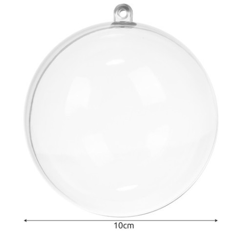 Čiré vánoční ozdoby 10 cm plnitelné 5 ks Ruhhy 22276 ~ 8