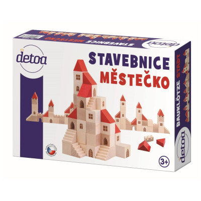 Detoa Stavebnice městečko dřevená