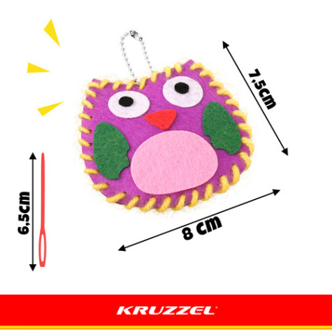 DIY sada vyšívání vlastní klíčenky 12 ks Kruzzel 28131 ~ 9