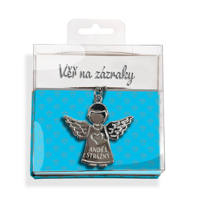 Nekupto Klíčenka Kovový anděl v dárkové krabičce - Věř na zázraky