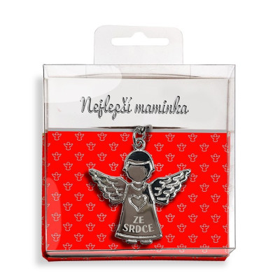 Nekupto Klíčenka Kovový anděl v dárkové krabičce - Nejlepší maminka
