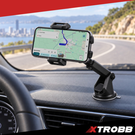 Držák na telefon do auta s přísavkou černý Xtrobb 28476 ~ 2