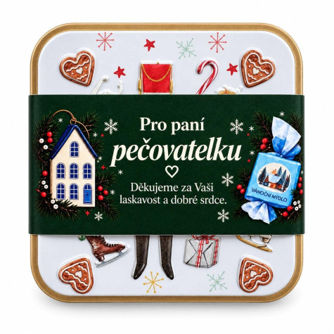Vánoční plechový box XS - Pro paní pečovatelku ~ 1