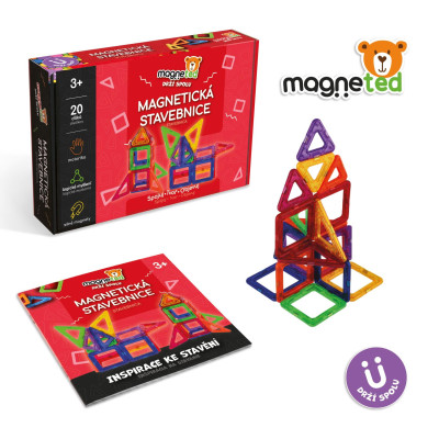 Magneted Magnetická stavebnice 20 dílků