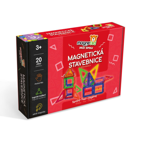 Magneted Magnetická stavebnice 20 dílků ~ 8