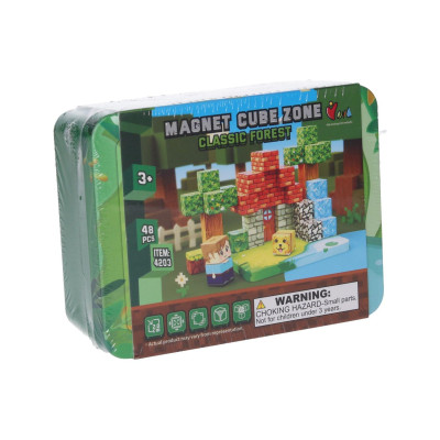 Stavebnice Magnet Cube Zone - Classic Forest 48 dílků