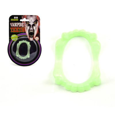 Zuby svítící upír 5cm