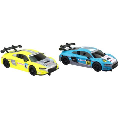 MaDe Náhradní autíčka Audi k autodráze 2 ks žluté/modré 1:43 ~ 3