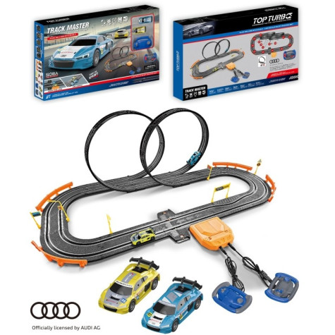 MaDe Autodráha Audi R8 LMS GT3 EVO II 400 cm se 2 lopingy, 2 auta 1:64 ~ 1