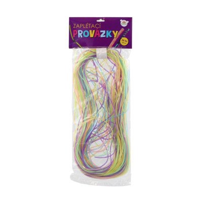 Zaplétací provázky bužírky barevné 100 cm 35 ks