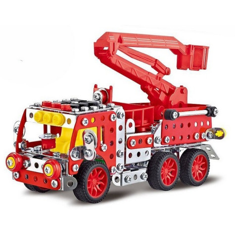 MaDe Malý mechanik - Hasičské auto s plošinou 327 ks ~ 2