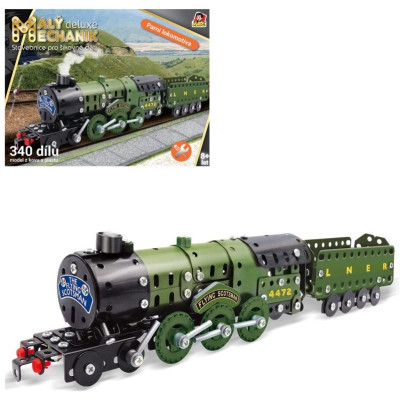 MaDe Malý mechanik - Parní lokomotiva s uhlákem 340 ks