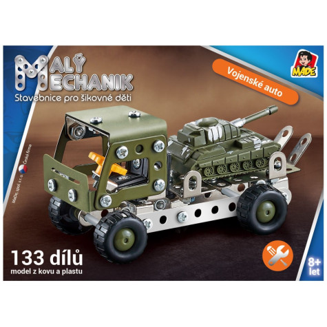 MaDe Malý mechanik - Vojenské auto 133 ks ~ 3