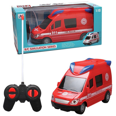 MaDe RC Hasičské zásahové auto se světlem a zvukem 21 cm