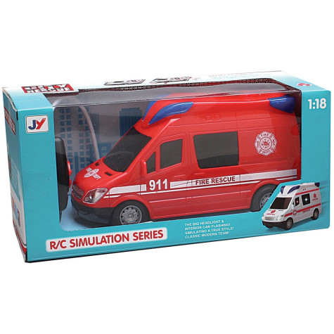 MaDe RC Hasičské zásahové auto se světlem a zvukem 21 cm ~ 4
