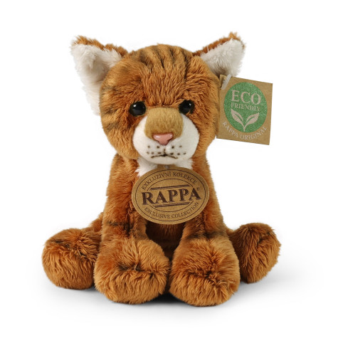 Rappa Plyšová kočka rezavá sedící 14 cm ECO-FRIENDLY ~ 2