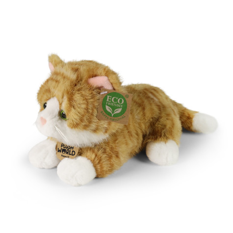 Rappa Plyšová kočka rezavá 22 cm ECO-FRIENDLY PLUSH WORLD ~ 1