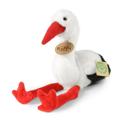 Rappa Plyšový čáp 27 cm ECO-FRIENDLY