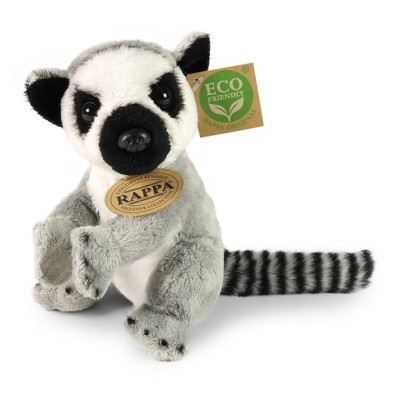 Rappa Plyšový lemur sedící 15 cm ECO-FRIENDLY